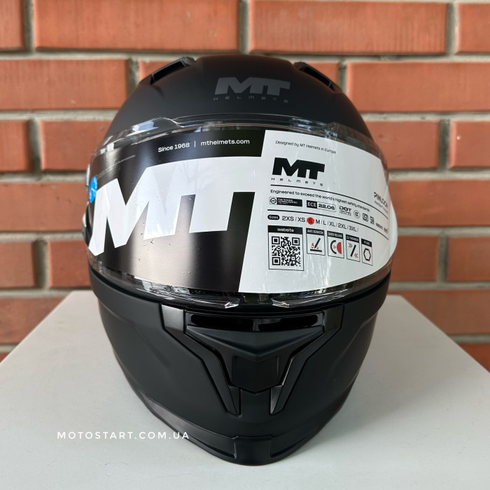 Шолом MT Braker SV Pure матовий чорний