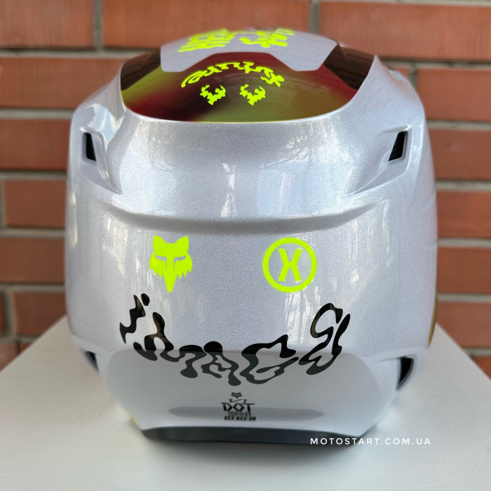 Шолом FOX V1 HELMET - HELLO FUTURE [White]
