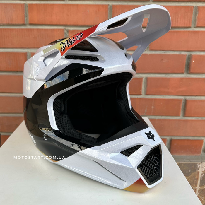 Шолом FOX V1 HELMET - HELLO FUTURE [White]