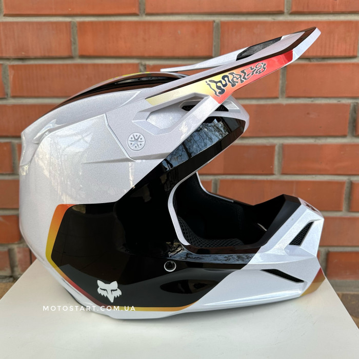 Шолом FOX V1 HELMET - HELLO FUTURE [White]