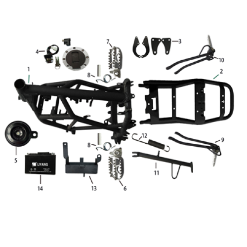 Кронштейн аккумулятор GEON SCRAMBLER 250