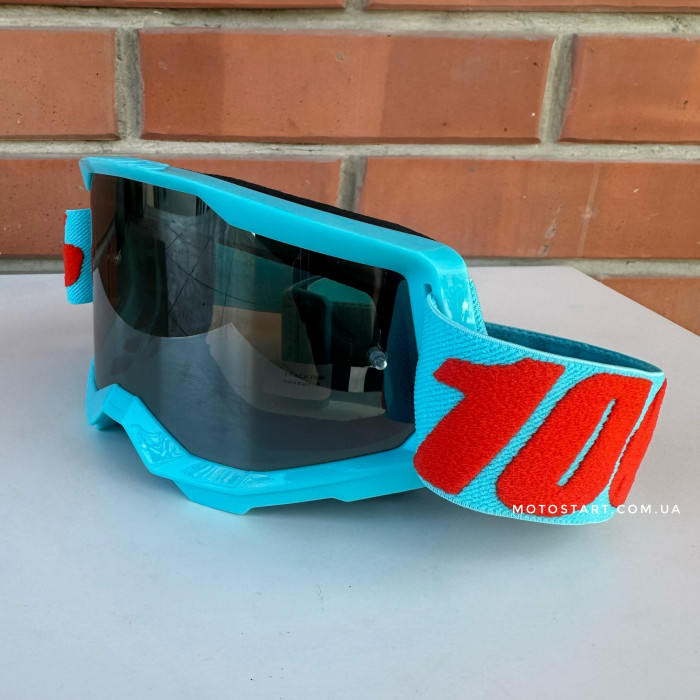 Мото окуляри 100% STRATA 2 Goggle Summit - Mirror Silver Lens