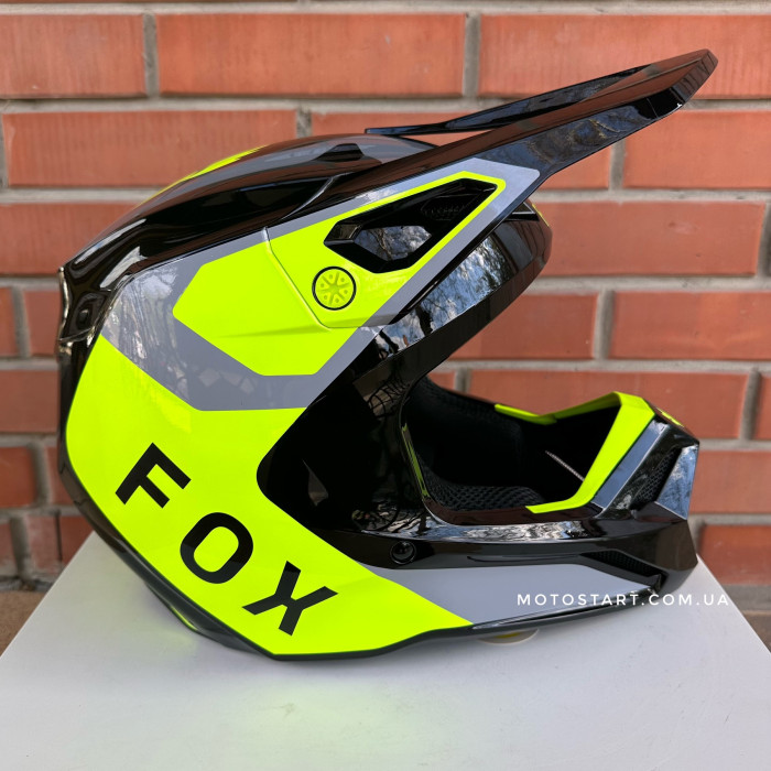 "Шолом FOX V1 HELMET - LEAN [Yellow]