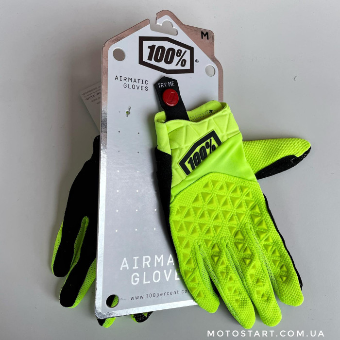 Рукавиці Ride 100% AIRMATIC Glove жовті