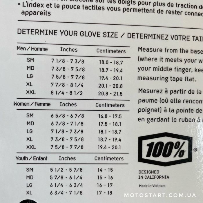 Рукавиці Ride 100% AIRMATIC Glove red