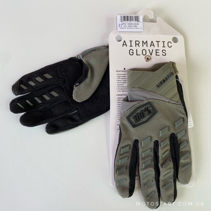 Рукавиці Ride 100% AIRMATIC Glove зелені