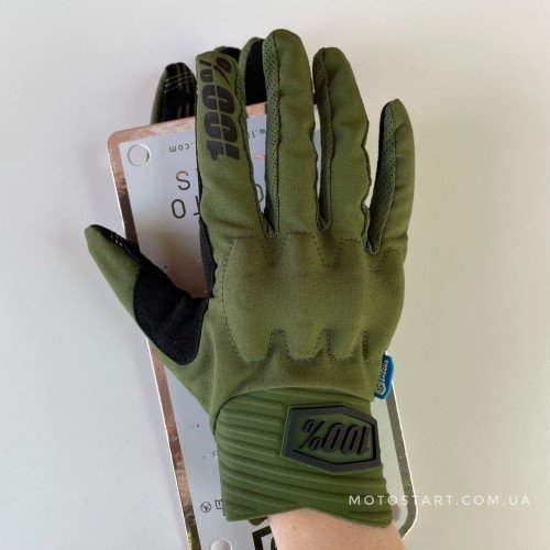 Рукавиці Ride 100% COGNITO Smart Shock Glove зелені