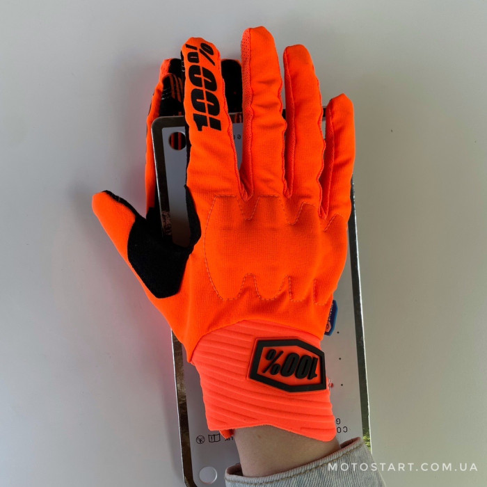 Рукавиці Ride 100% COGNITO Smart Shock Glove оранжеві