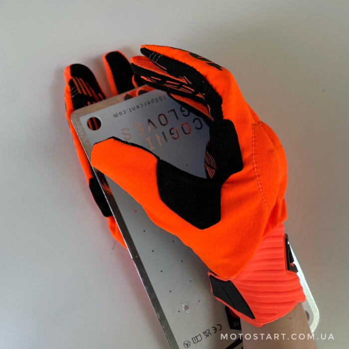 Рукавиці Ride 100% COGNITO Smart Shock Glove оранжеві