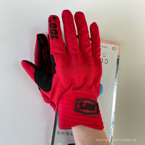 Рукавиці Ride 100% COGNITO Smart Shock Glove червоні