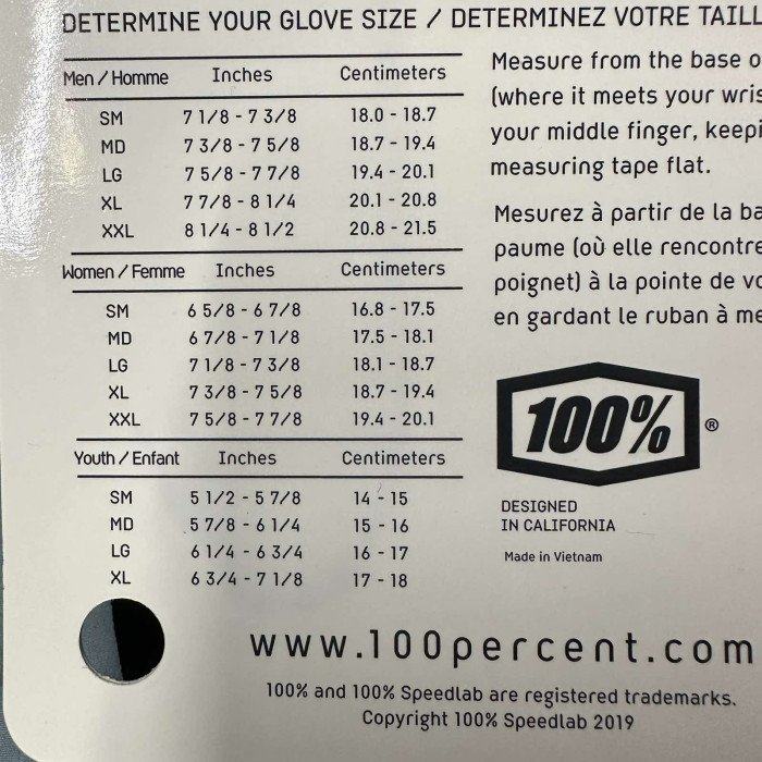 Рукавиці зимові RIDE 100% BRISKER XTREME Glove (Fluo Yellow)