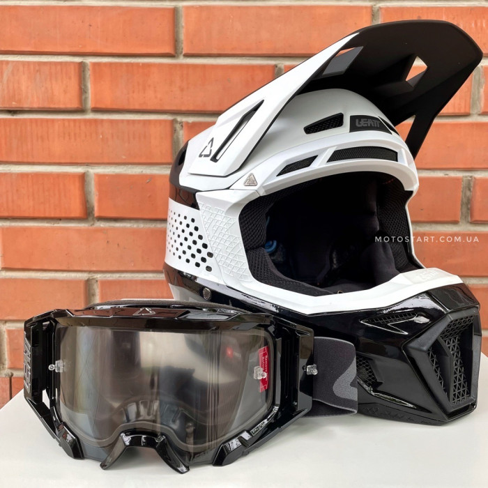 Шолом LEATT Helmet Moto 8.5 + Goggle (чорний)