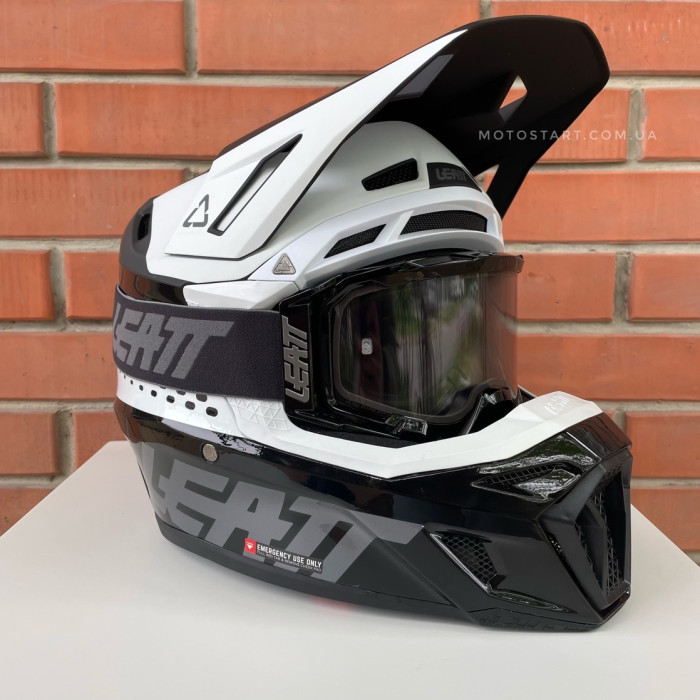 Шолом LEATT Helmet Moto 8.5 + Goggle (чорний)