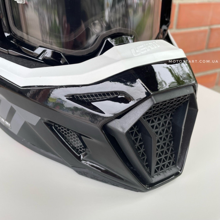 Шолом LEATT Helmet Moto 8.5 + Goggle (чорний)