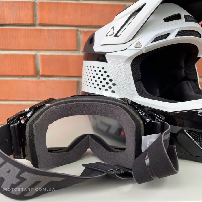 Шолом LEATT Helmet Moto 8.5 + Goggle (чорний)