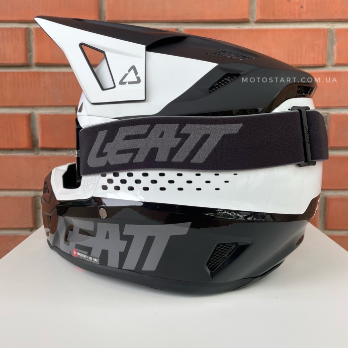 Шолом LEATT Helmet Moto 8.5 + Goggle (чорний)