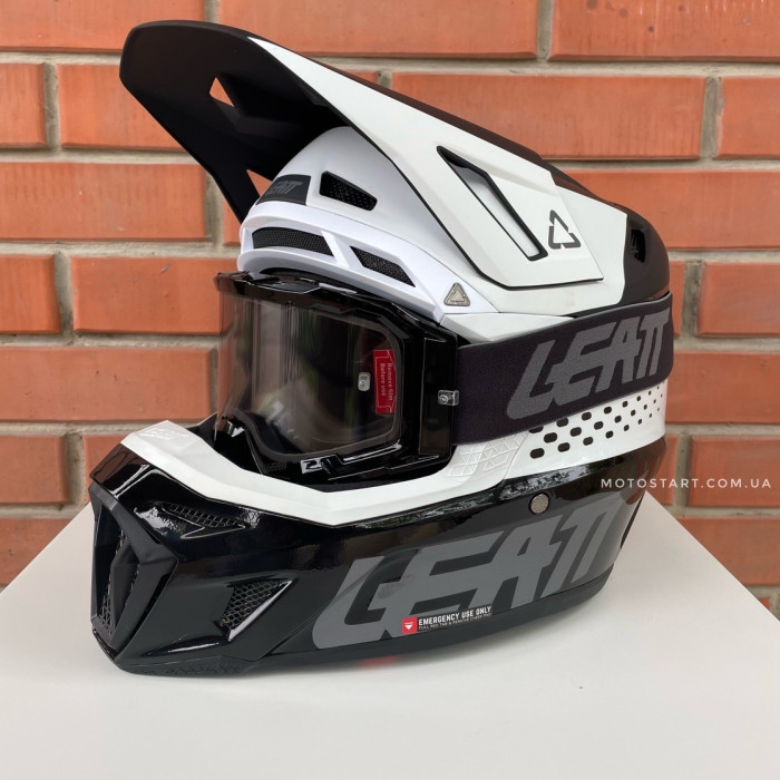 Шолом LEATT Helmet Moto 8.5 + Goggle (чорний)