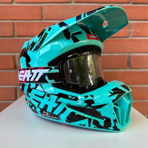 Шолом LEATT Helmet Moto 3.5 + Goggle (Fuel)