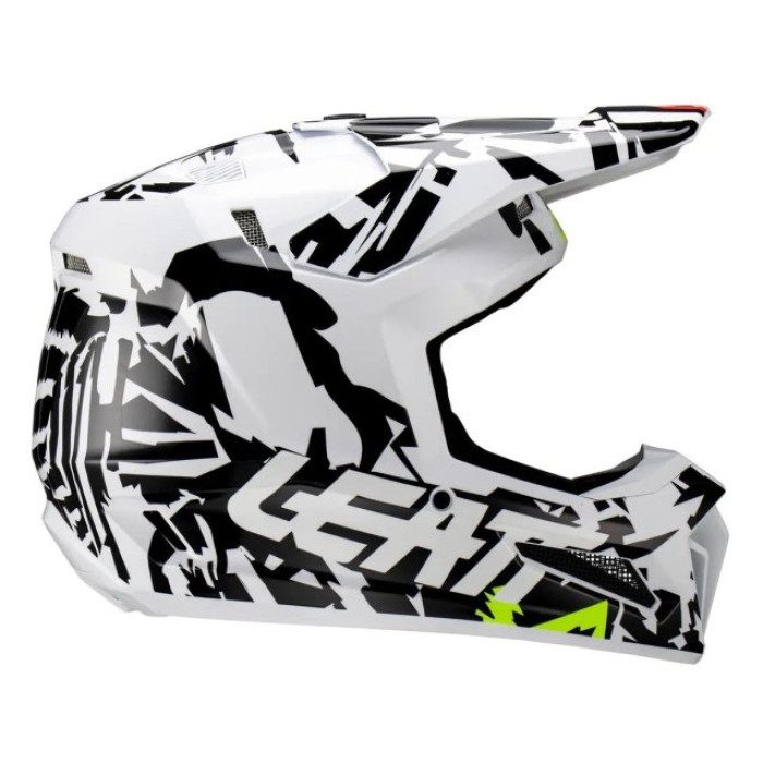 Шолом LEATT Helmet Moto 3.5 + Goggle (Zebra)