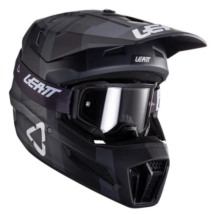 Шолом LEATT Helmet Moto 3.5 + Goggle (Black)
