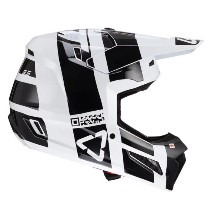 Шолом LEATT Helmet Moto 3.5 + Goggle (White and black)