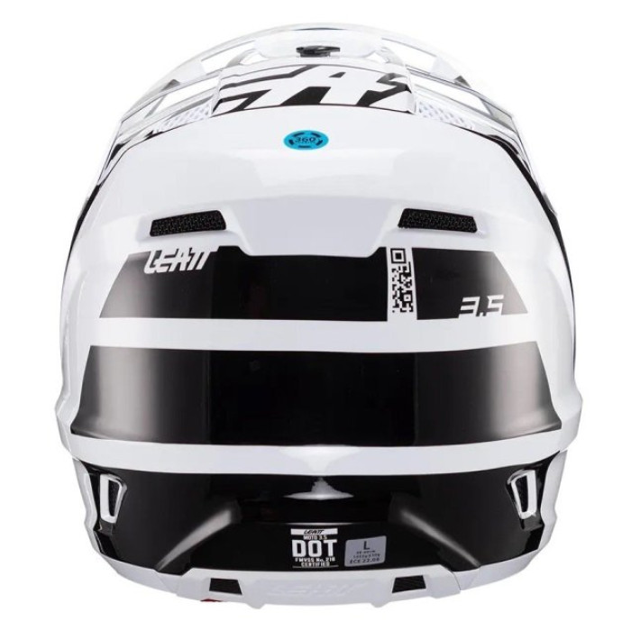 Шолом LEATT Helmet Moto 3.5 + Goggle (White and black)