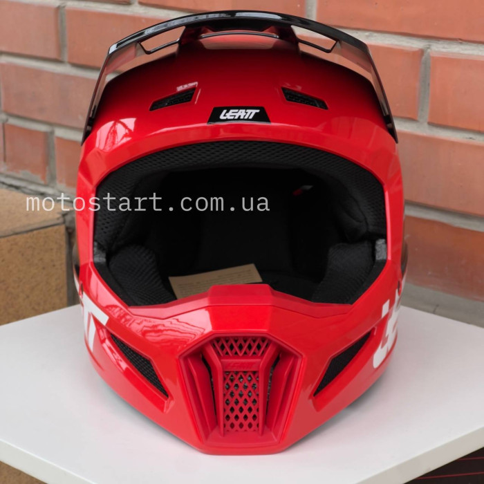 Шолом Leatt Helmet Moto 2.5 Red and black