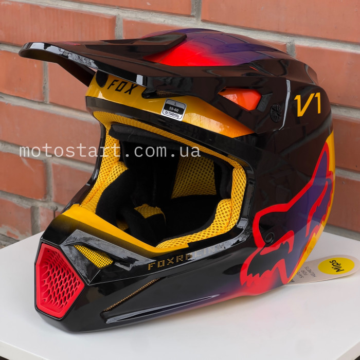 Шолом FOX V1 TOXSYK HELMET (Black)