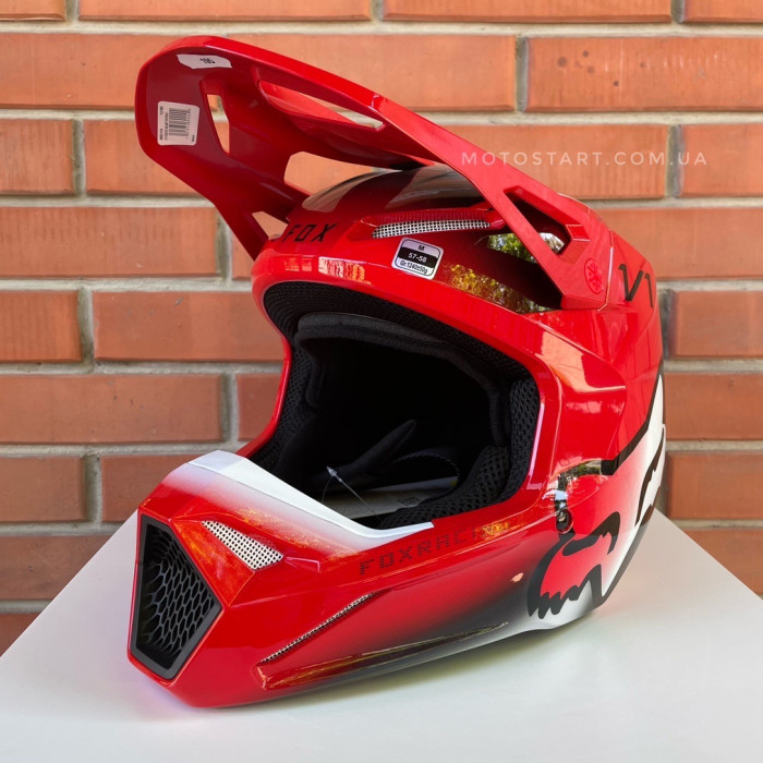 Шолом FOX V1 TOXSYK HELMET (flo red)