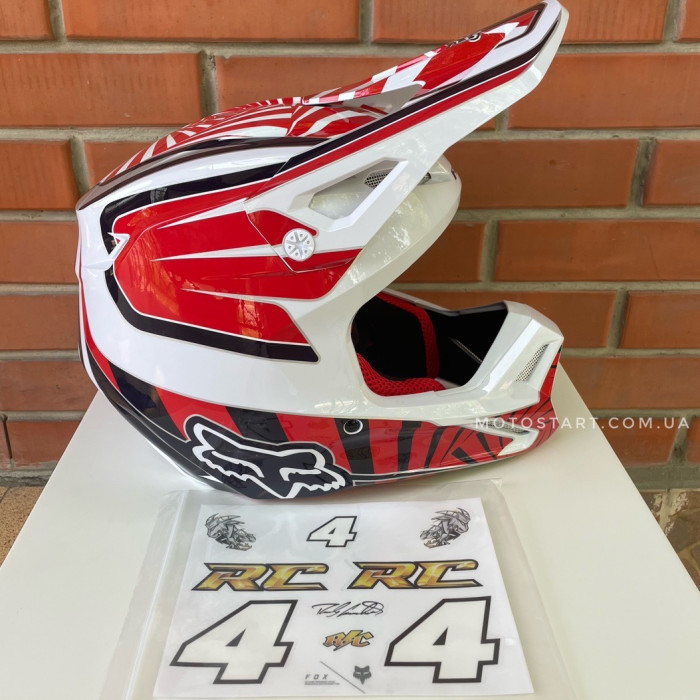 Шолом FOX V1 GOAT HELMET (Red)