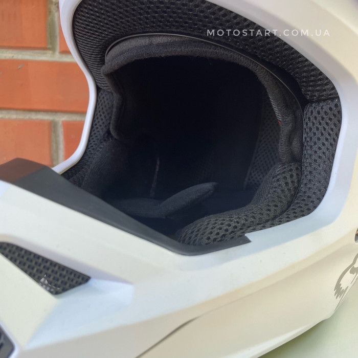 Шолом FOX V1 SOLID HELMET (Matte white)