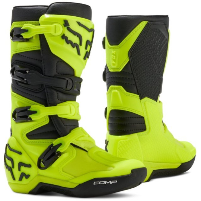 Мотоботи FOX COMP Youth Boot [Flo Yellow] підліткові