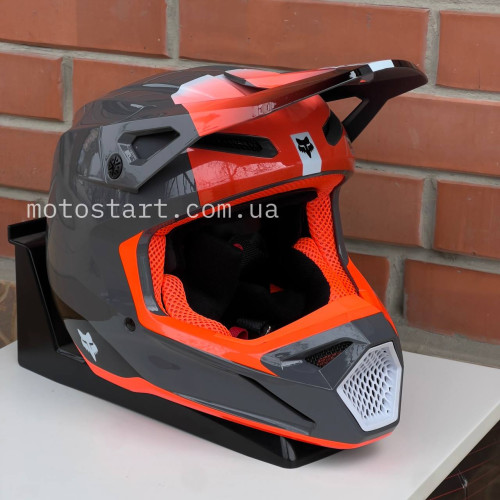 Дитячий шолом FOX YTH V1 HELMET - BALLAST [Grey]
