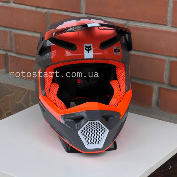 Дитячий шолом FOX YTH V1 HELMET - BALLAST [Grey]
