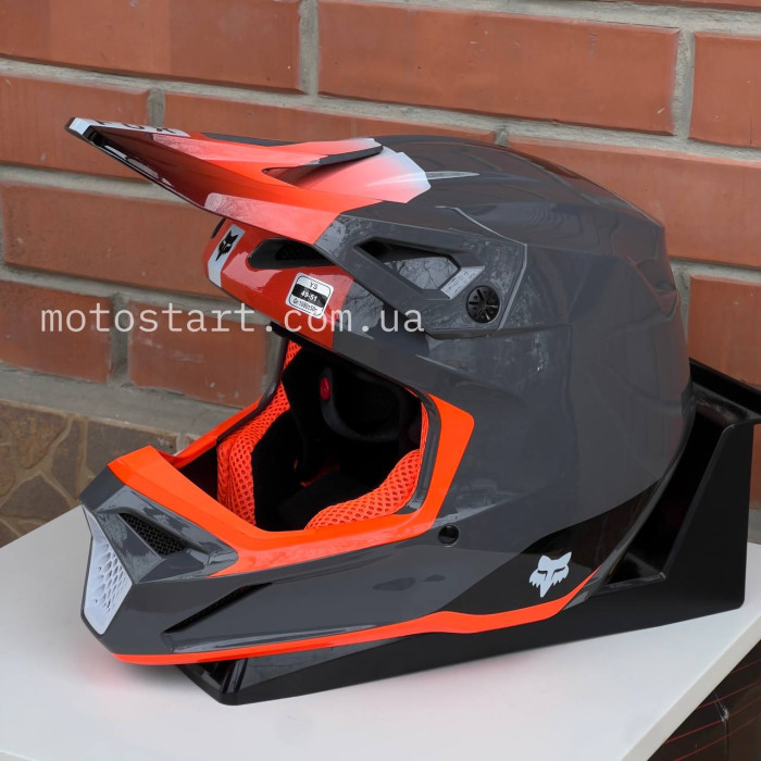 Дитячий шолом FOX YTH V1 HELMET - BALLAST [Grey]