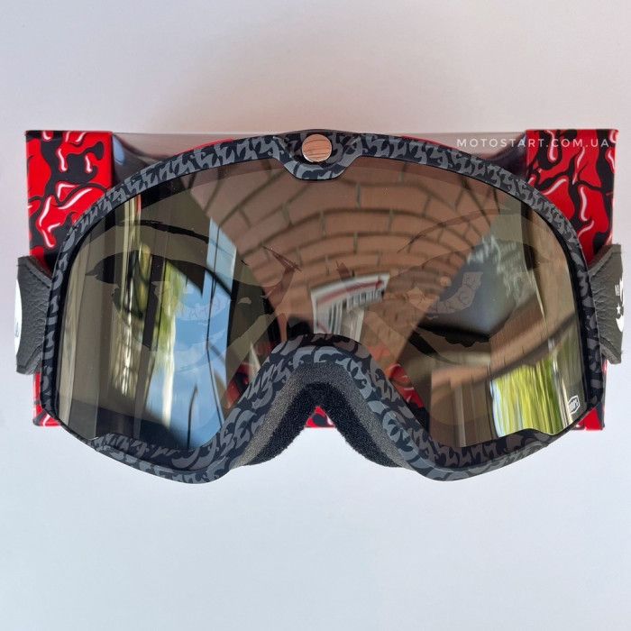 Мото окуляри 100% BARSTOW Goggle House Ind. - Silver Mirror Lens