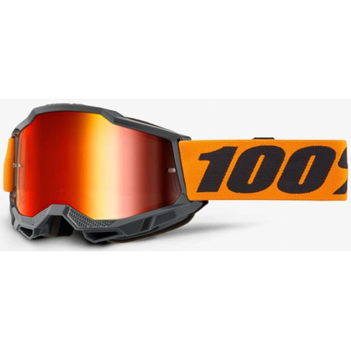 Мото окуляри 100% ACCURI 2 Goggle Orange - Mirror Red Lens