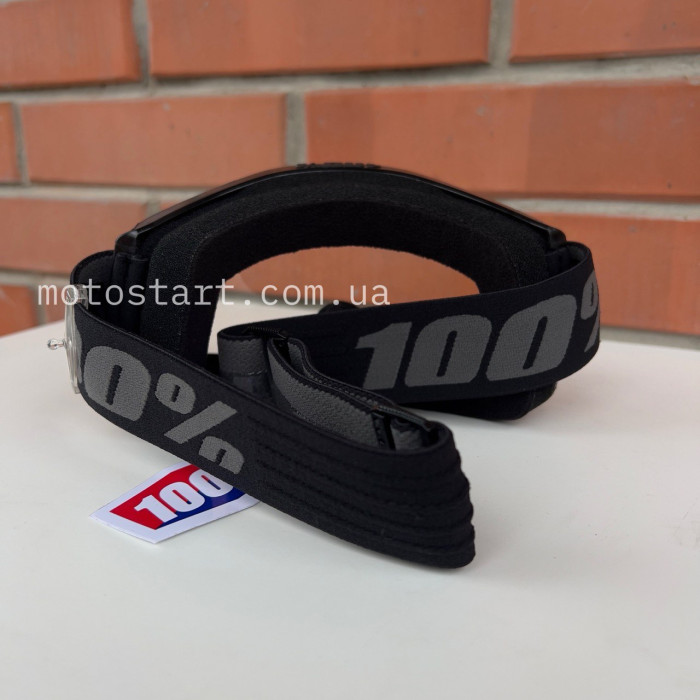 Мото окуляри 100% STRATA 2 Goggle Black - Clear Lens