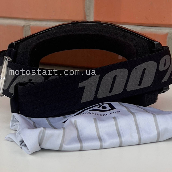 Мото окуляри 100% STRATA 2 Goggle Black - Mirror Silver Lens