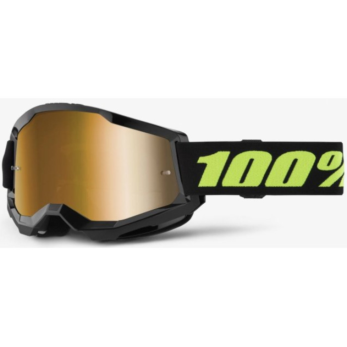 Мото окуляри 100% STRATA 2 Goggle Solar Eclipse - Mirror Gold Lens