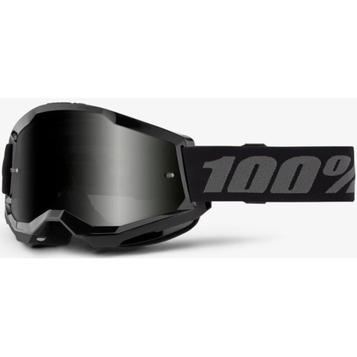 Мото окуляри 100% STRATA 2 Goggle SAND Goggle Black - Smoke Lens