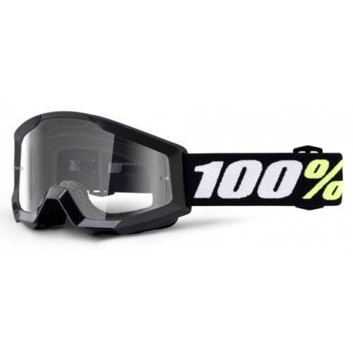 Дитячі мото окуляри 100% STRATA MINI Goggle Black - Clear Lens