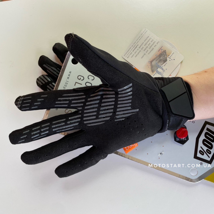 Рукавиці Ride 100% COGNITO Smart Shock Glove чорні