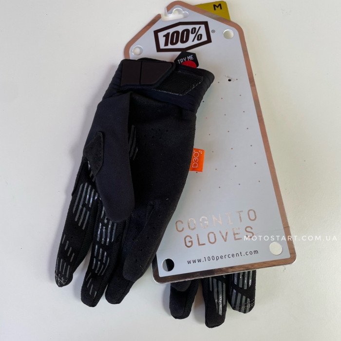 Рукавиці Ride 100% COGNITO Smart Shock Glove чорні