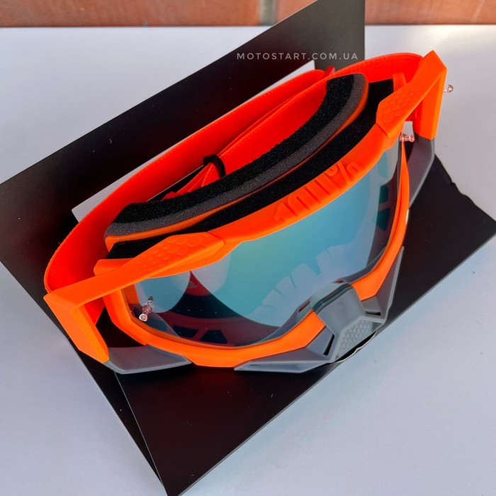 Мото окуляри 100% Racecraft 2 Goggle Kerv - Mirror Gold Lens