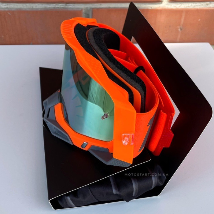 Мото окуляри 100% Racecraft 2 Goggle Kerv - Mirror Gold Lens