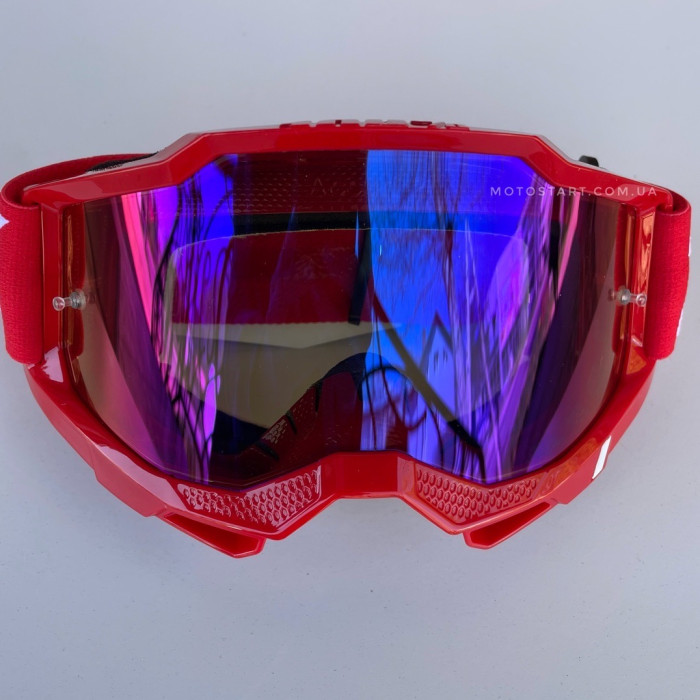 Мото окуляри 100% ACCURI 2 Red - Mirror Red/Blue Lens