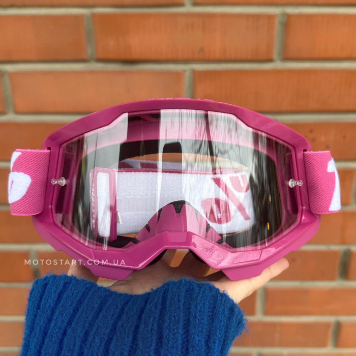 Мото окуляри 100% STRATA 2 Goggle Fletcher - Clear Lens