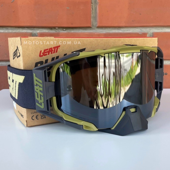 Мото окуляри LEATT Goggle Velocity 6.5 - Platinum (sand)