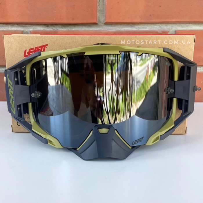 Мото окуляри LEATT Goggle Velocity 6.5 - Platinum (sand)
